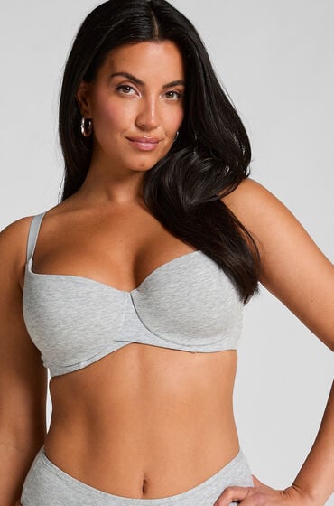 Hunkemöller Vorgeformter Bügel-BH aus Baumwolle Grau von Hunkemöller