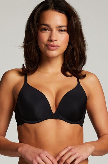 Hunkemöller Vorgeformter Push-up-Bügel-BH Angie Schwarz von Hunkemöller