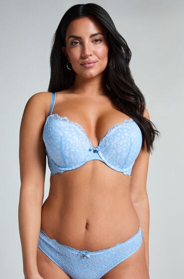 Hunkemöller Vorgeformter Push-up-Bügel-BH Marine Blau Hunkemöller Vorgeformter Push-up-Bügel-BH Marine Blau von Hunkemöller