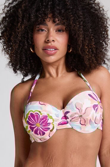 Hunkemöller Wattiertes Bügel-Bikinioberteil Ayanna Rot von Hunkemöller