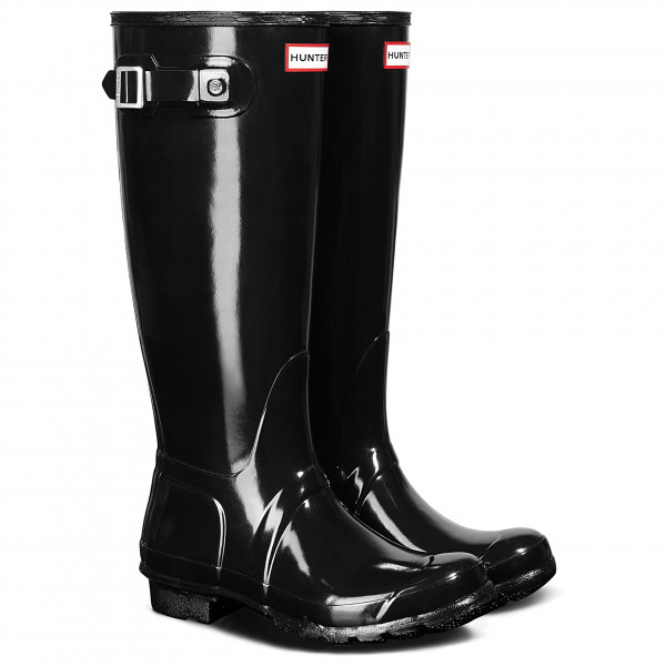 Hunter Boots - Women's Original Tall Gloss - Gummistiefel Gr 36;37;38;39;40,5;40/41;42 blau;schwarz von Hunter Boots