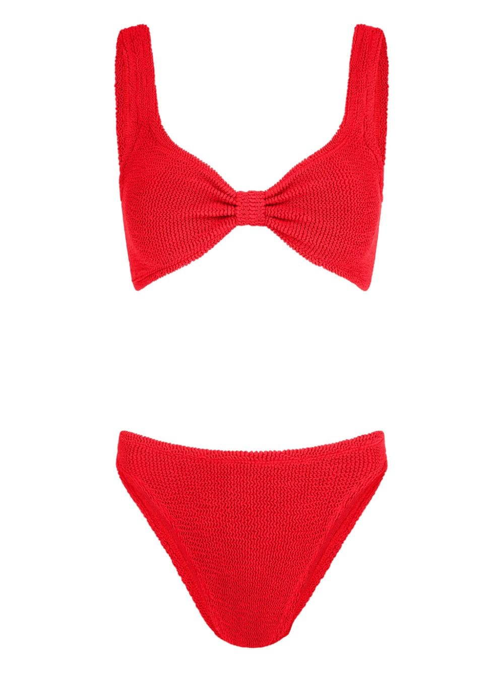 Hunza G Bonnie seersucker bikini - Red von Hunza G