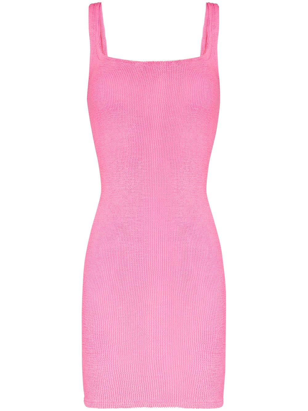 Hunza G fitted knitted tank dress - Pink von Hunza G