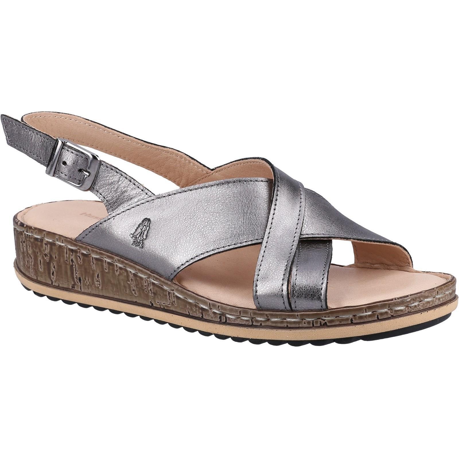 Elena Keil Ledersandale Damen Silber 38 von Hush Puppies