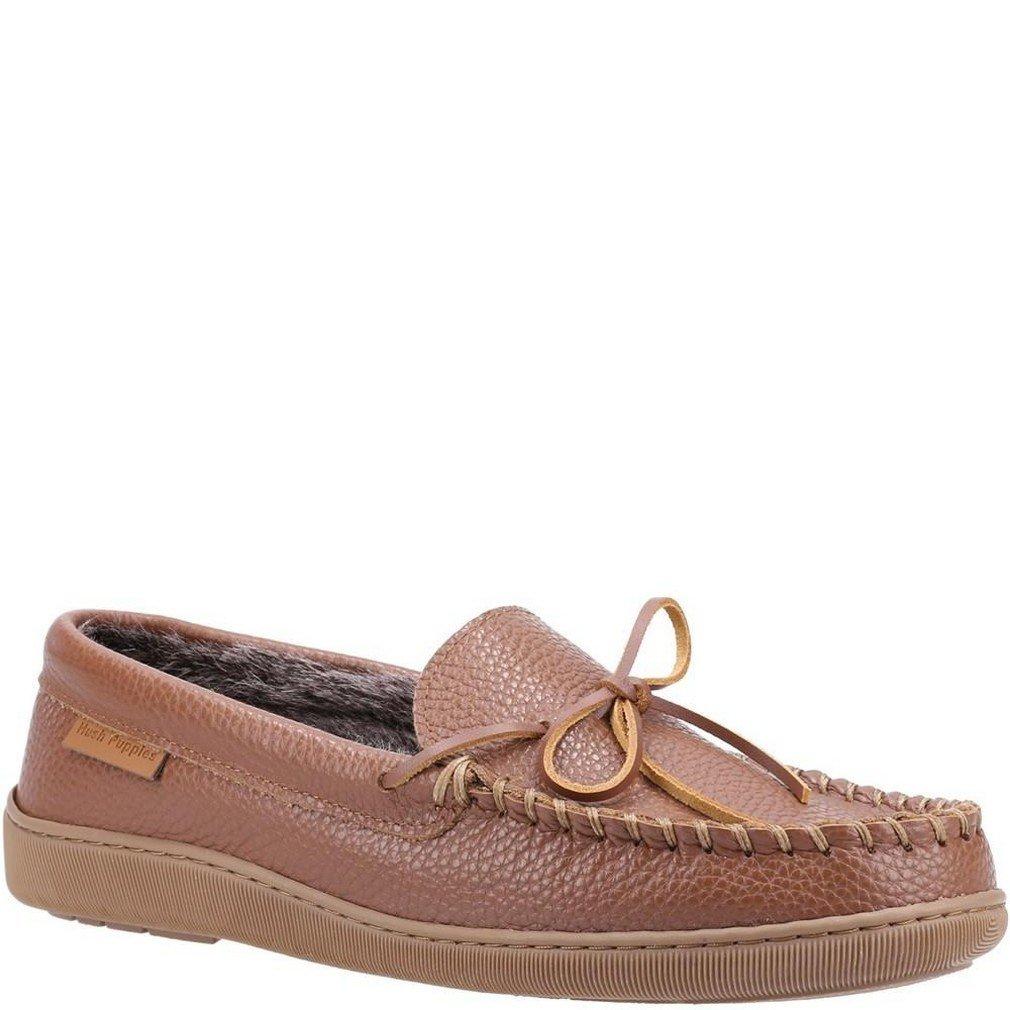 Hausschuhe Ace, Leder Herren Tan 41 von Hush Puppies