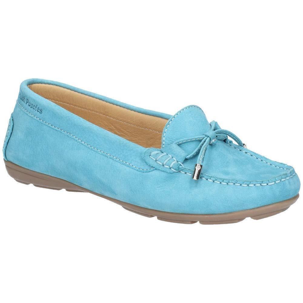 Ledermokassin Maggie Mit Dekorativer Schleife Damen Taubenblau 38 von Hush Puppies