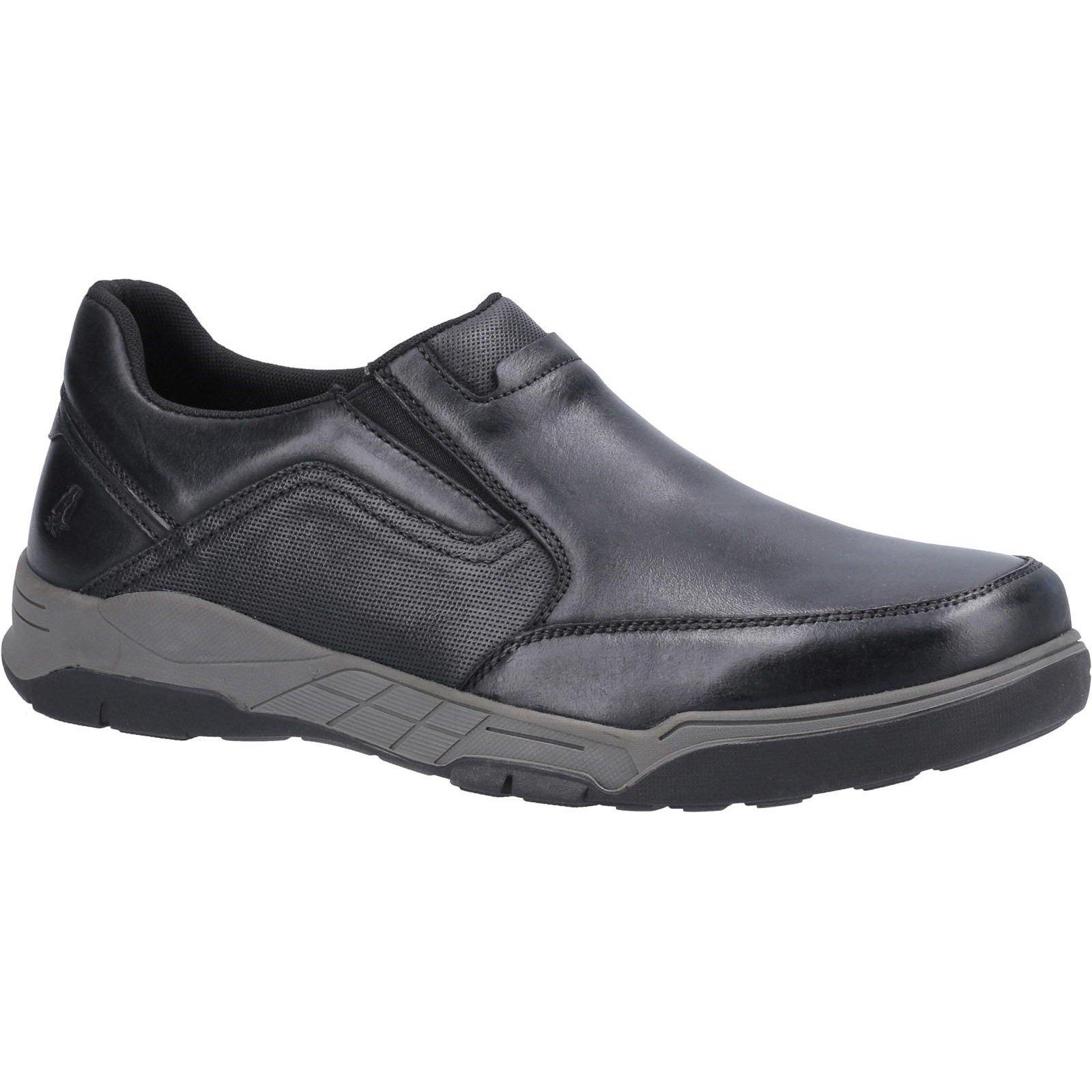 Schuhe Fletcher, Leder Herren Schwarz 43 von Hush Puppies