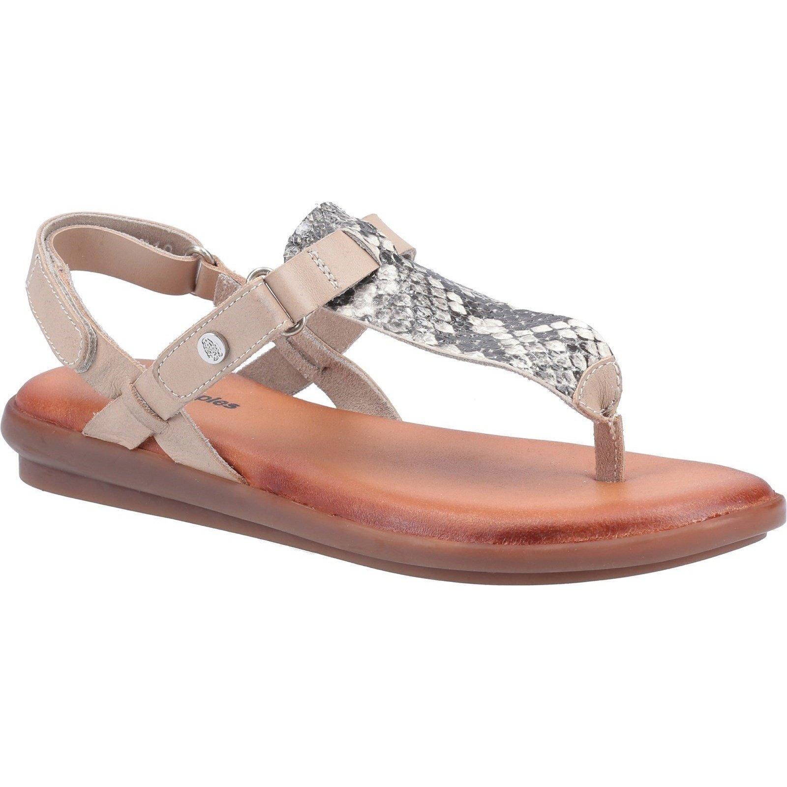 Sandalen Norah, Schlangenmuster, Leder Damen Grau 39.5 von Hush Puppies