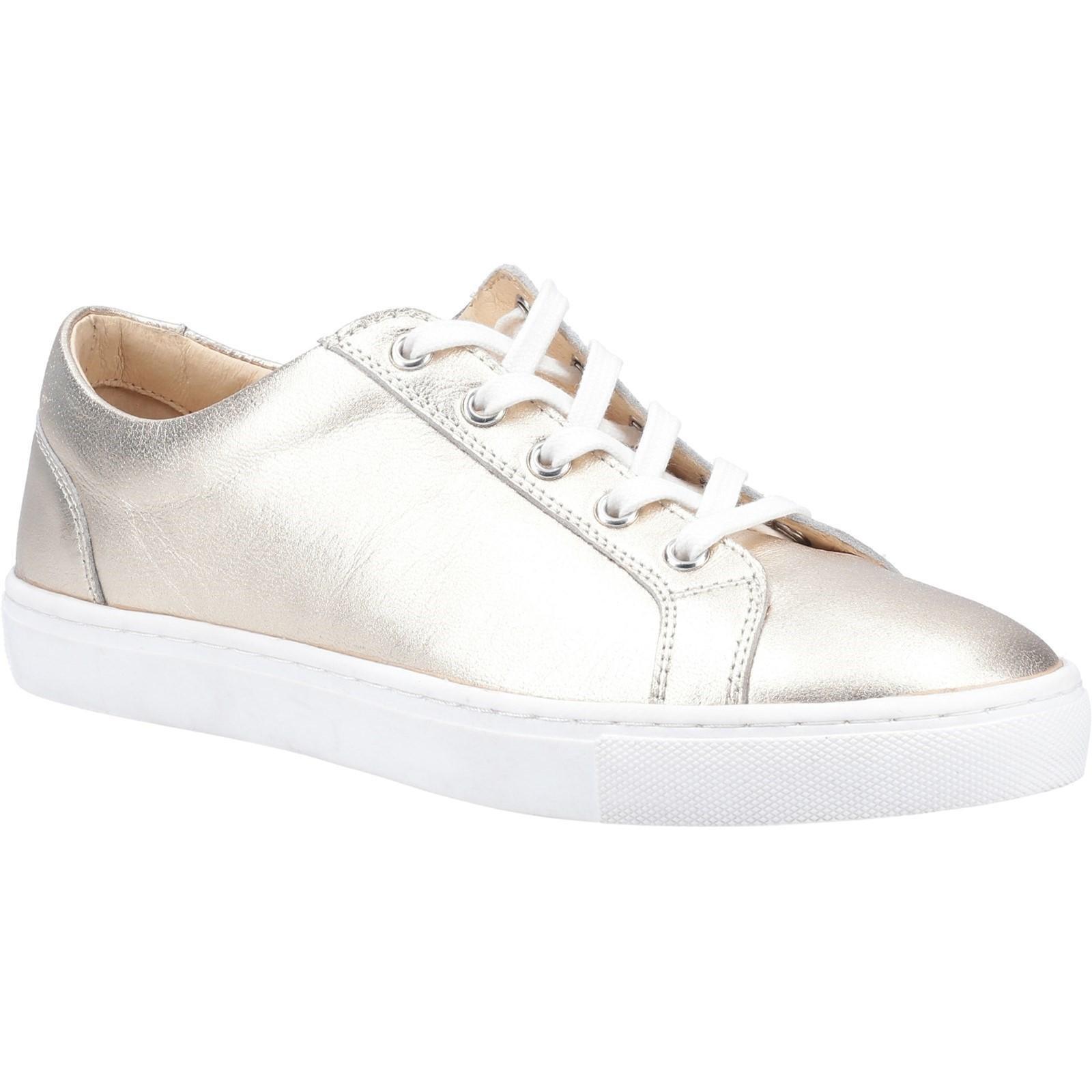 Schuhe Tessa, Metallic, Leder Damen Silber 35.5 von Hush Puppies