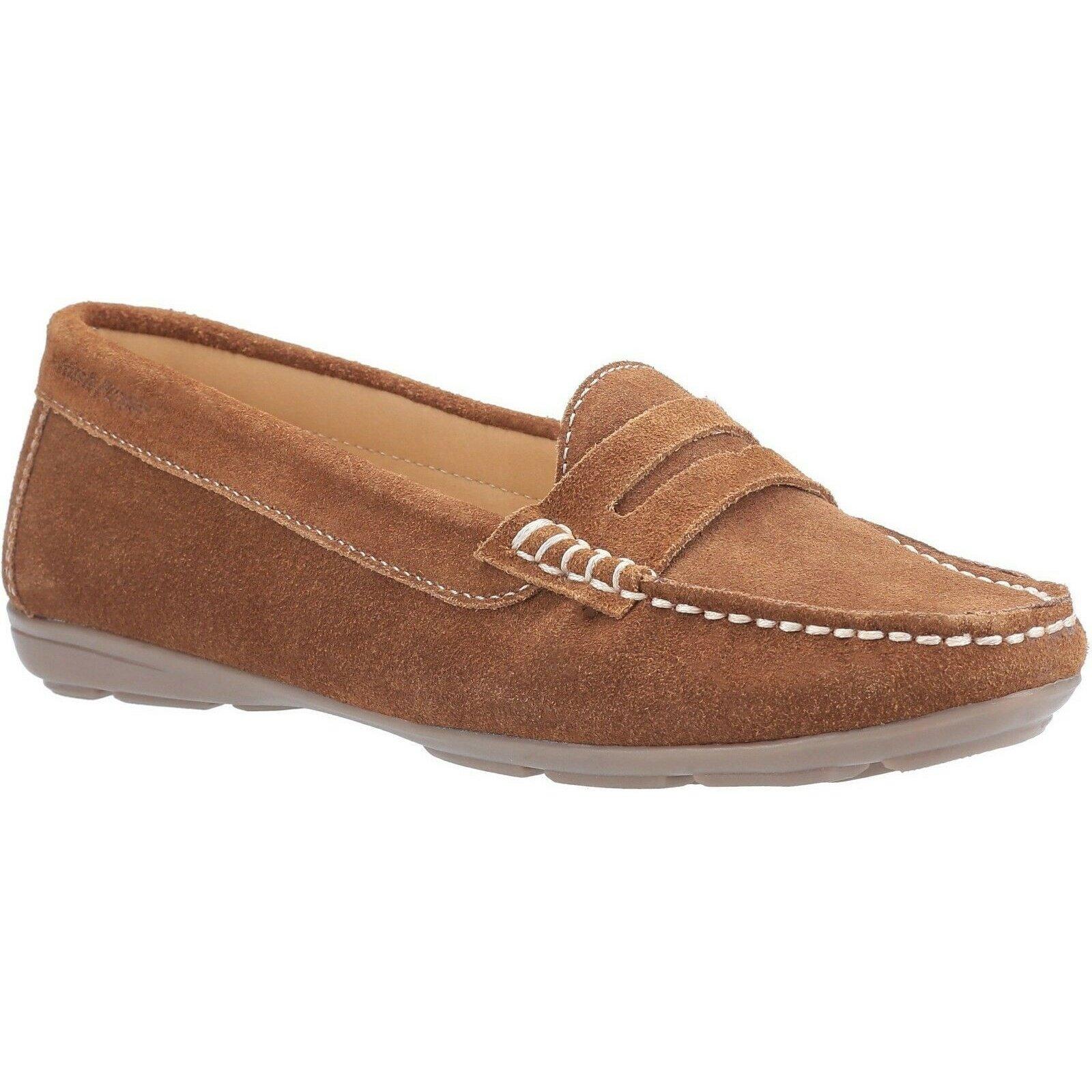 Margot Wildleder Loafer Schuh Damen Tan 36 von Hush Puppies