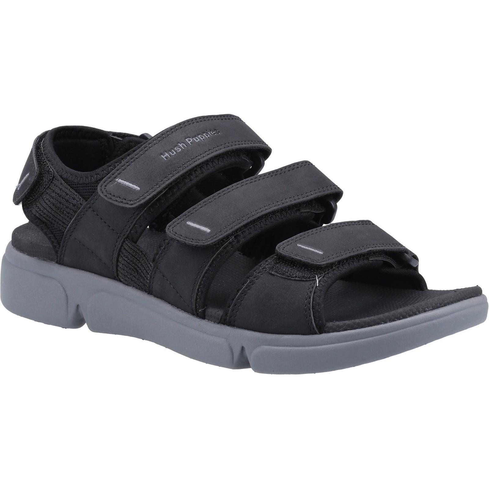 Sandalen Raul Herren Schwarz 45 von Hush Puppies