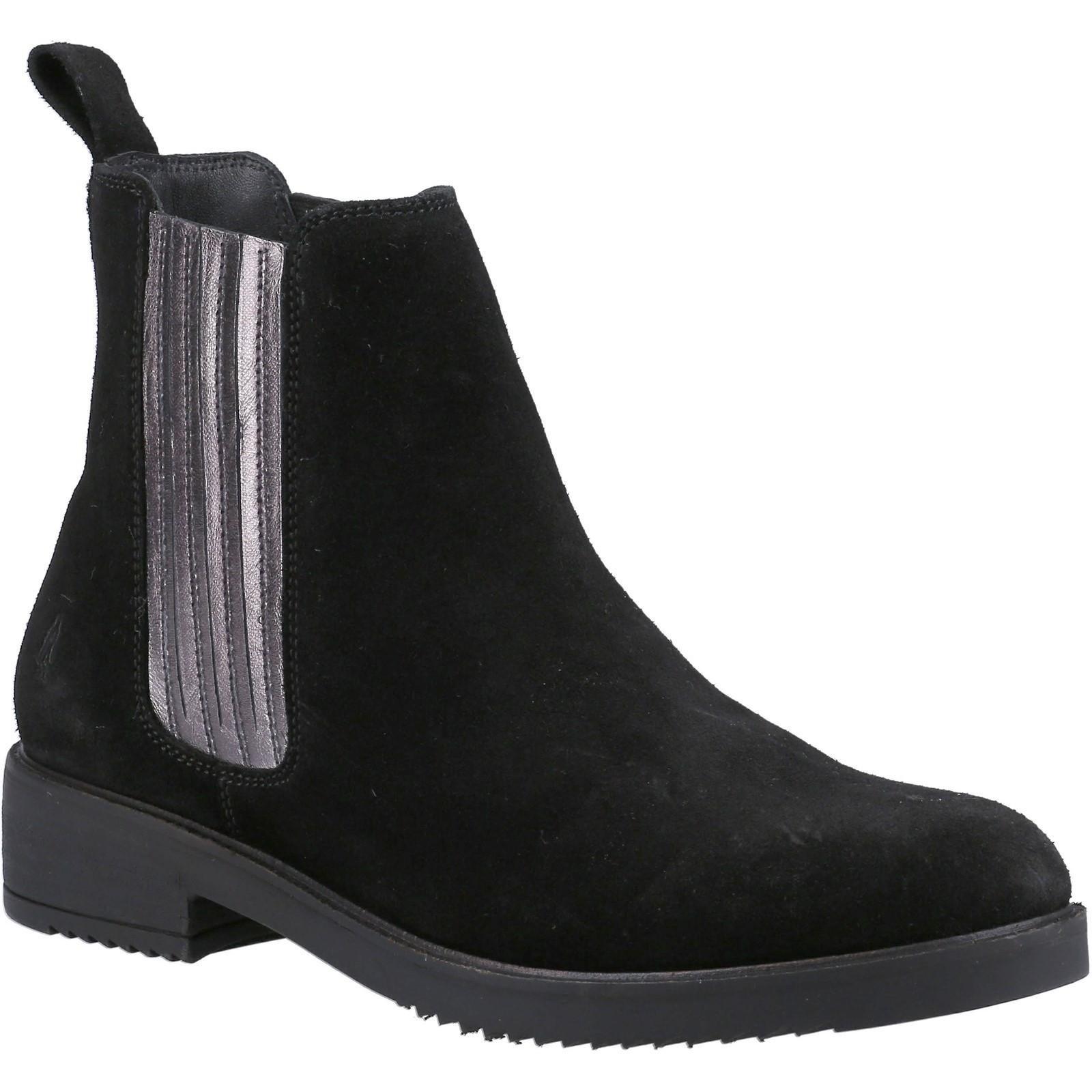 Stiefeletten Stella, Leder Damen Schwarz 42 von Hush Puppies