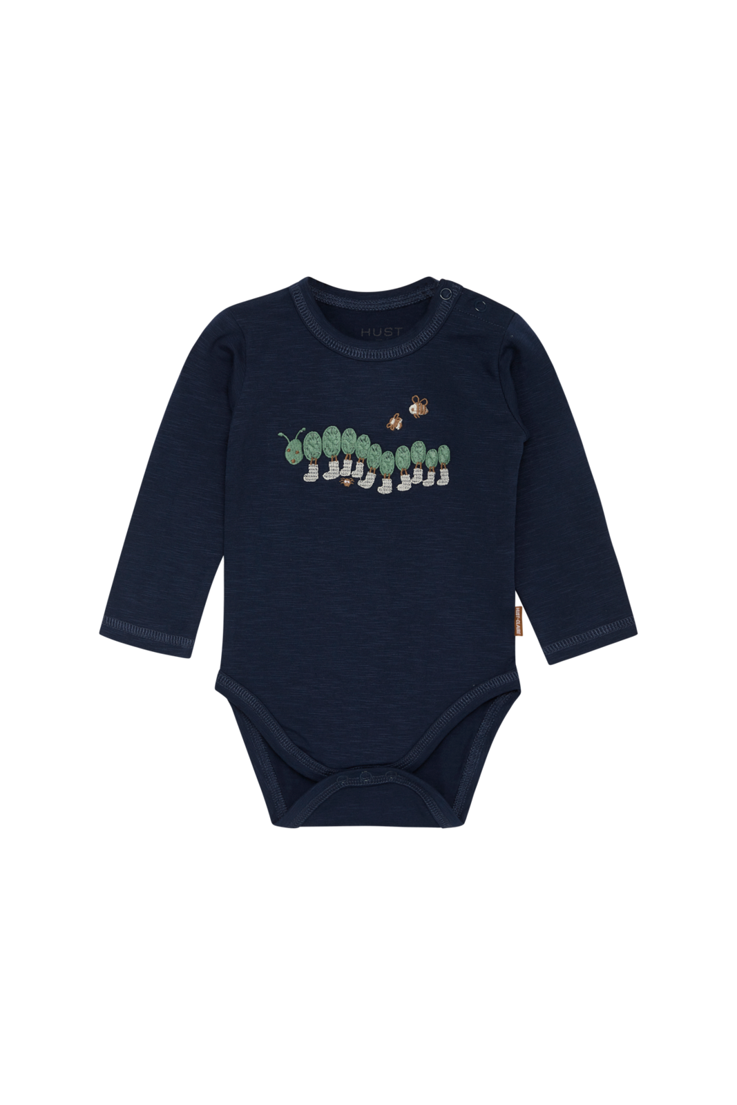 Baby Body Billy Raupe Unisex Blau 74 von Hust and Claire