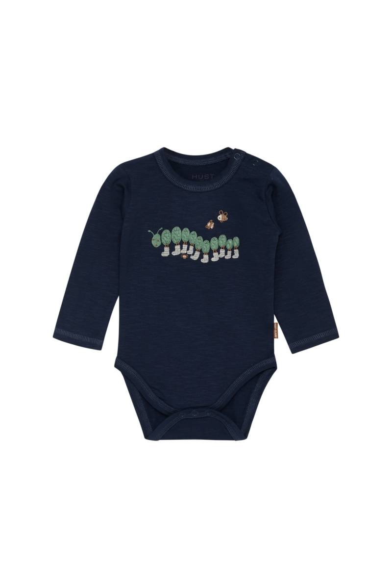 Baby Body Billy Raupe Unisex Blau 74 von Hust and Claire