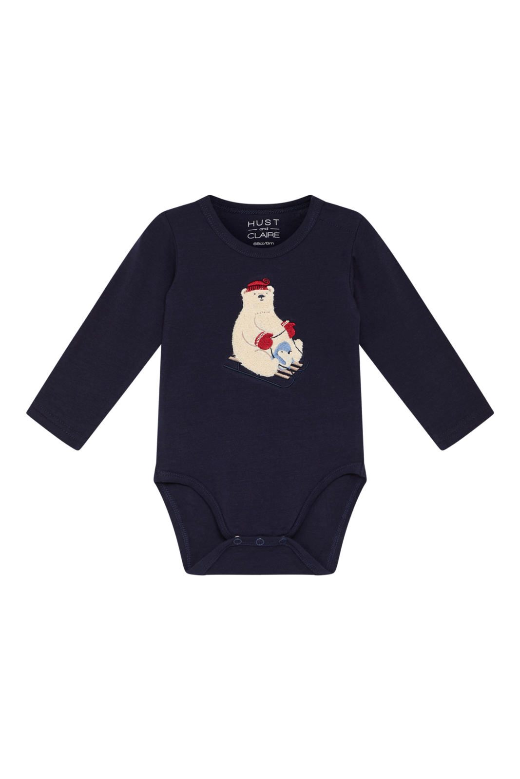 Baby Body Billy Weihnachten Unisex Blau 56 von Hust and Claire