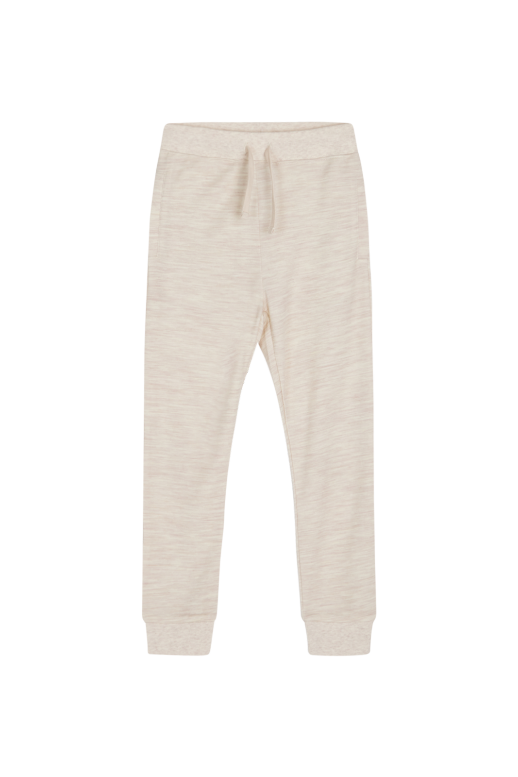 Kinder Wollbambus Jogginghose Galin Wheat Unisex Beige 128 von Hust and Claire