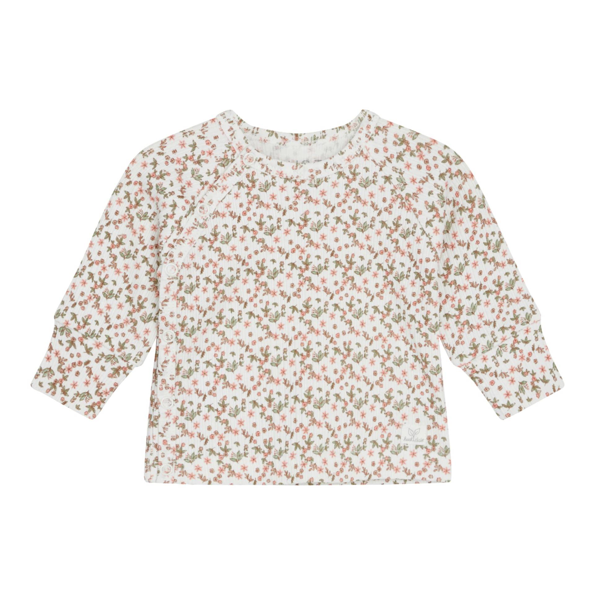 Wickelshirt langarm Blumen Rippqualität von Hust&Claire