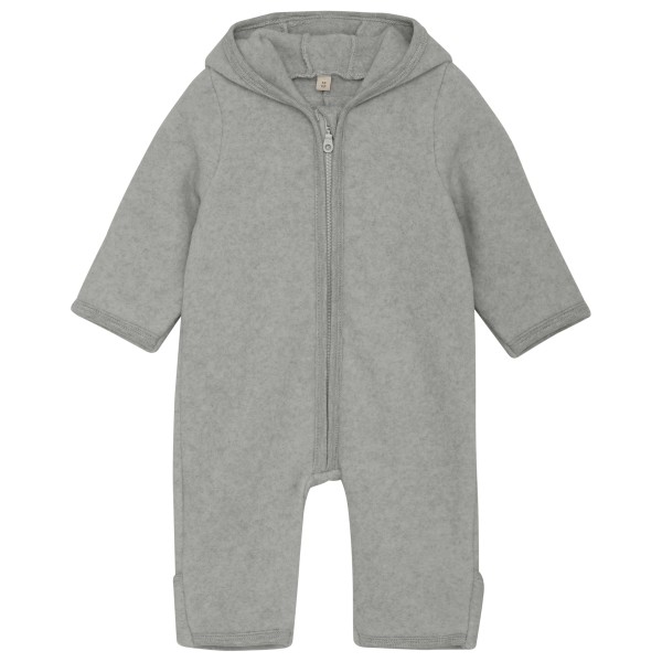 Huttelihut - Kid's Pram Suit Bear Ears Cot. Fleece - Overall Gr 62 grau Huttelihut - Kid's Pram Suit Bear Ears Cot. Fleece - Overall Gr 62 grau von Huttelihut