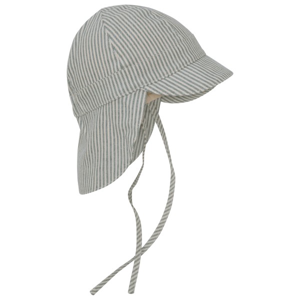 Huttelihut - Kid's Summer Hat Woven Stripe with Chin Straps - Cap Gr 98/104 grau von Huttelihut