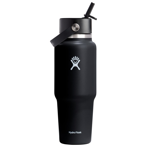 Hydro Flask - Wide Flex Straw Travel Bottle - Trinkflasche Gr 946 ml schwarz von Hydro Flask