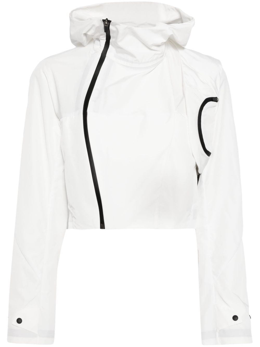 Hyein Seo hooded cropped shell jacket - White von Hyein Seo