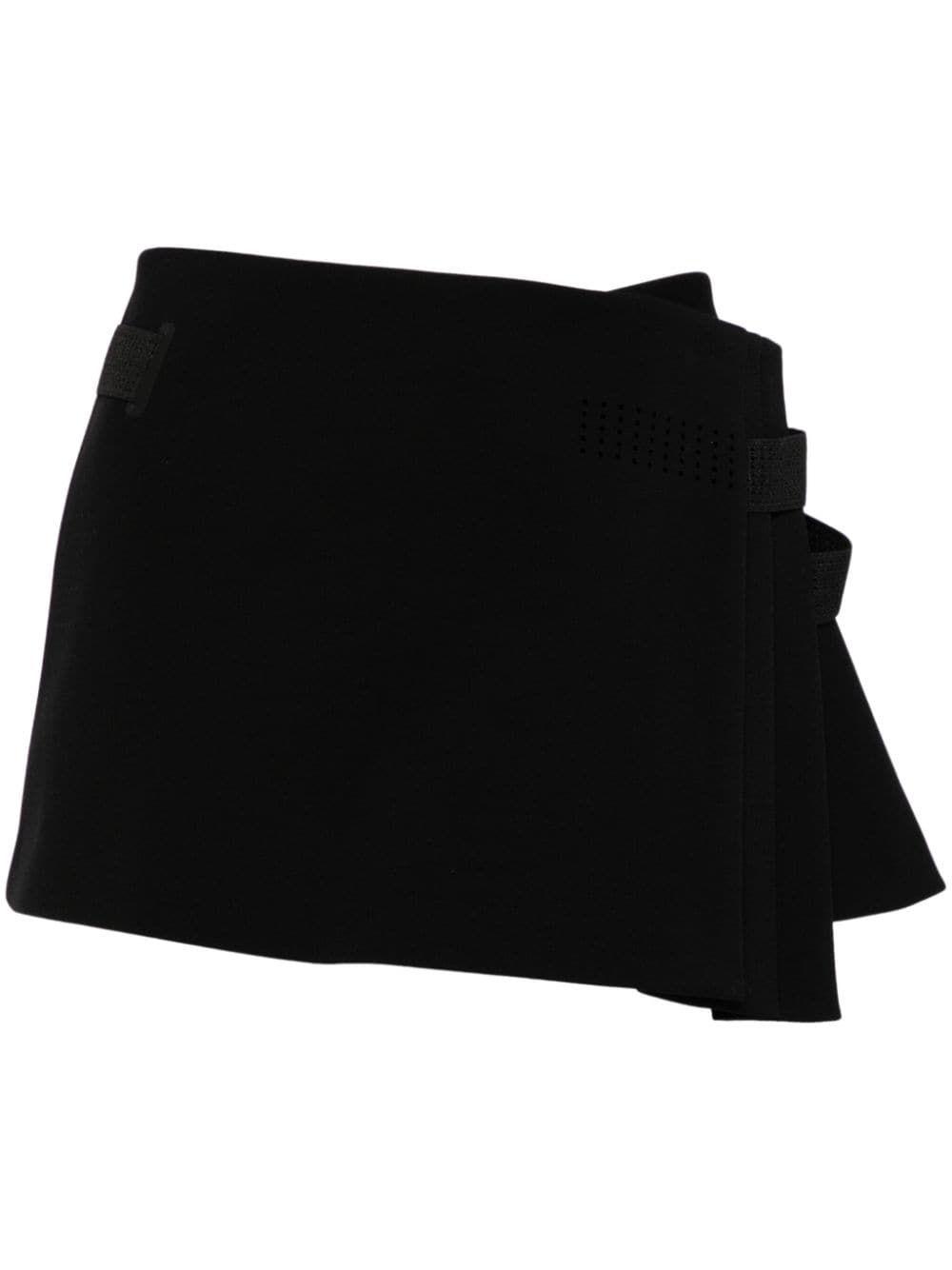 Hyein Seo pleated wrap miniskirt - Black von Hyein Seo