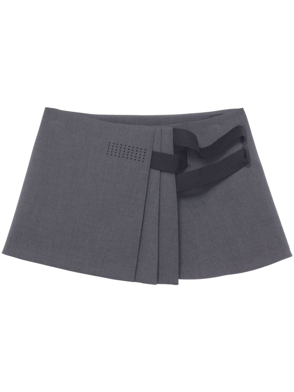 Hyein Seo pleated wrap miniskirt - Grey von Hyein Seo