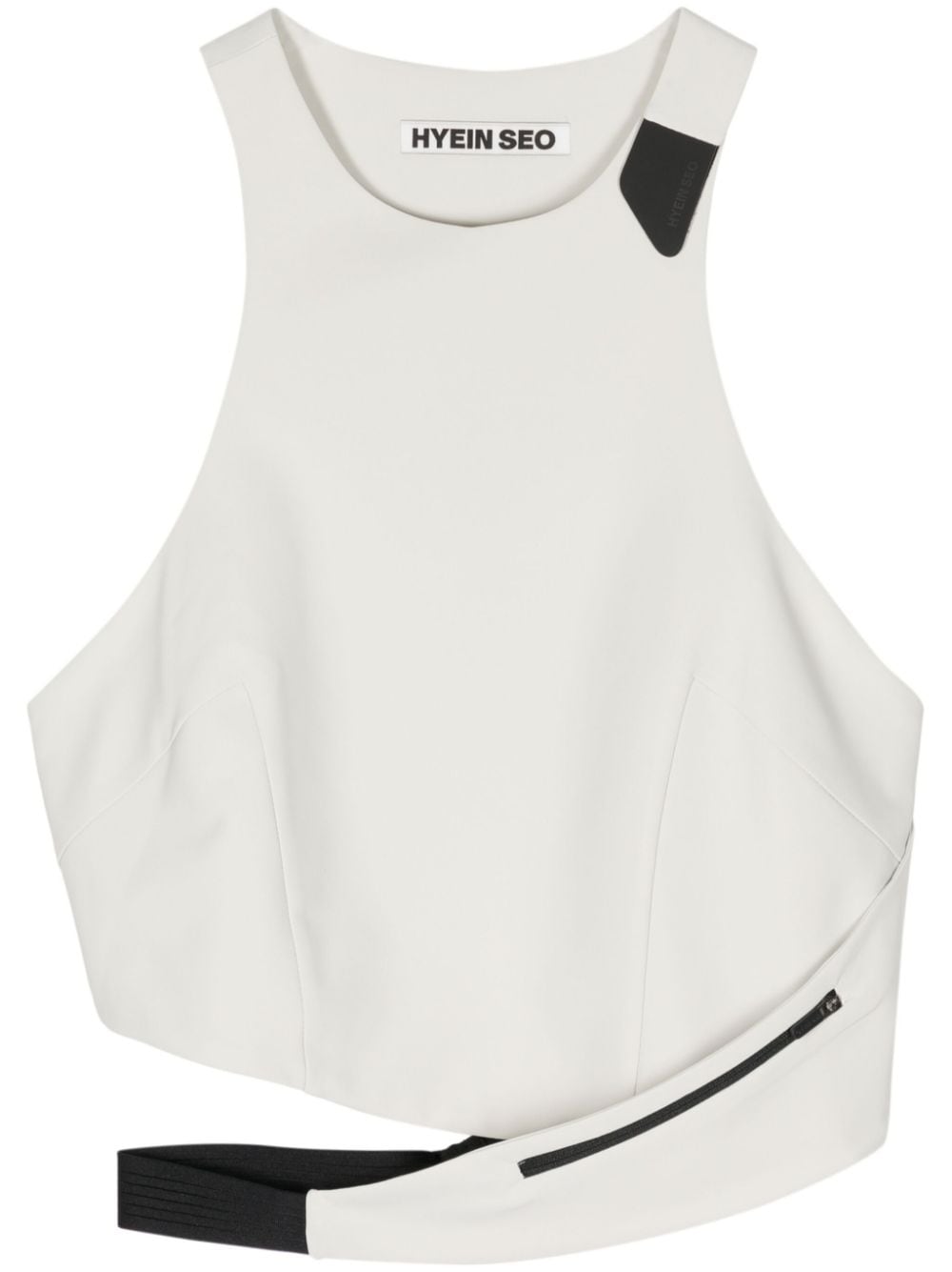 Hyein Seo strap-detail halterneck tank top - Neutrals von Hyein Seo