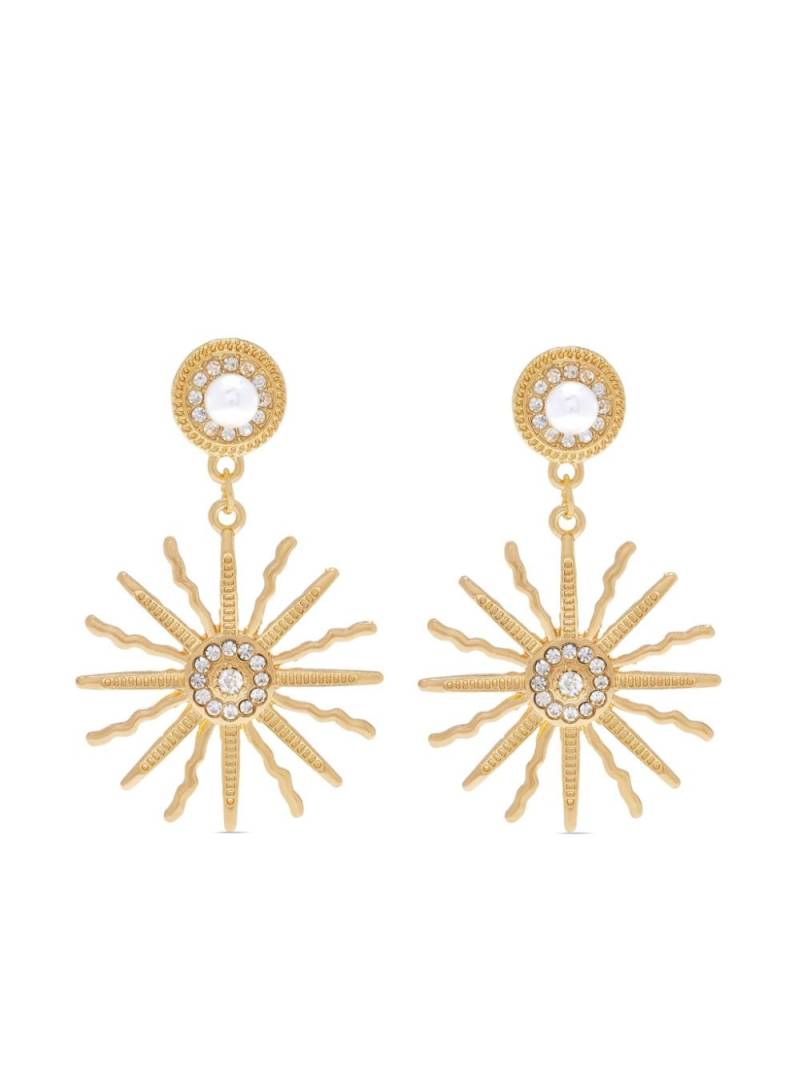 Hzmer Jewelry embellished sun-motif earrings - Gold von Hzmer Jewelry