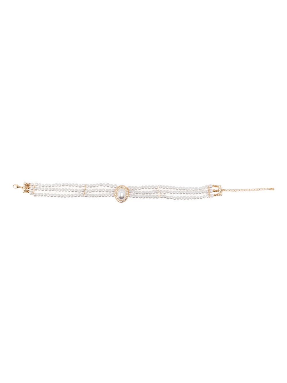 Hzmer Jewelry pearl choker necklace - White von Hzmer Jewelry