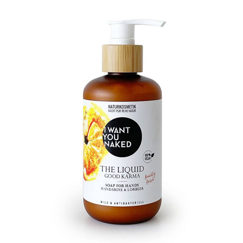 I WANT YOU NAKED GOOD KARMA Hand Wash mit Mandarine & Lorbeer von I Want You Naked