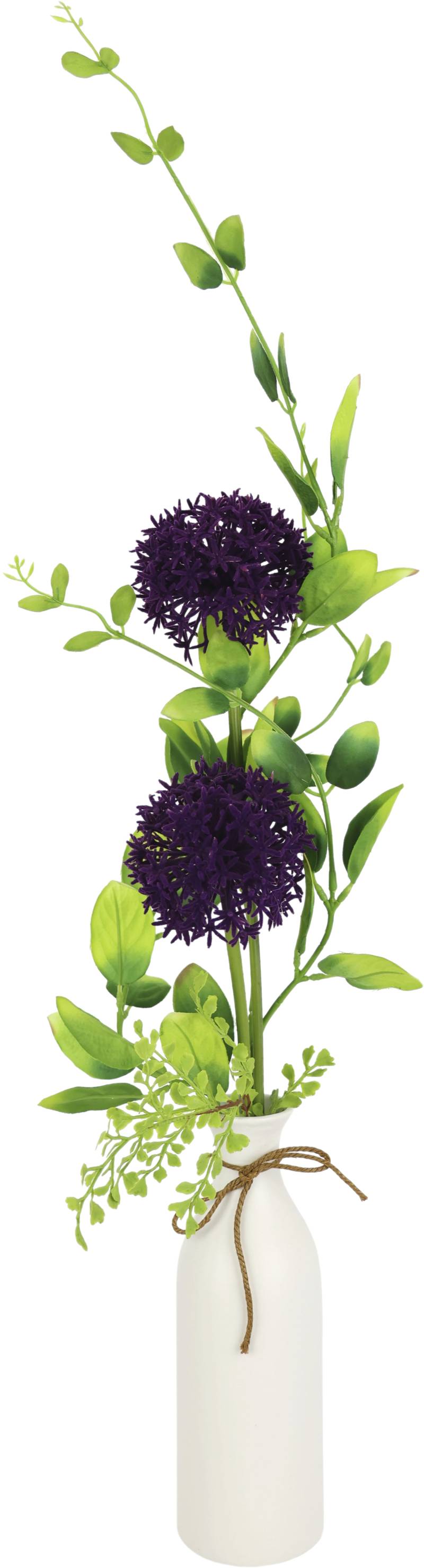 I.GE.A. Kunstblume »Arrangement Allium«, Vase aus Keramik von I.GE.A.