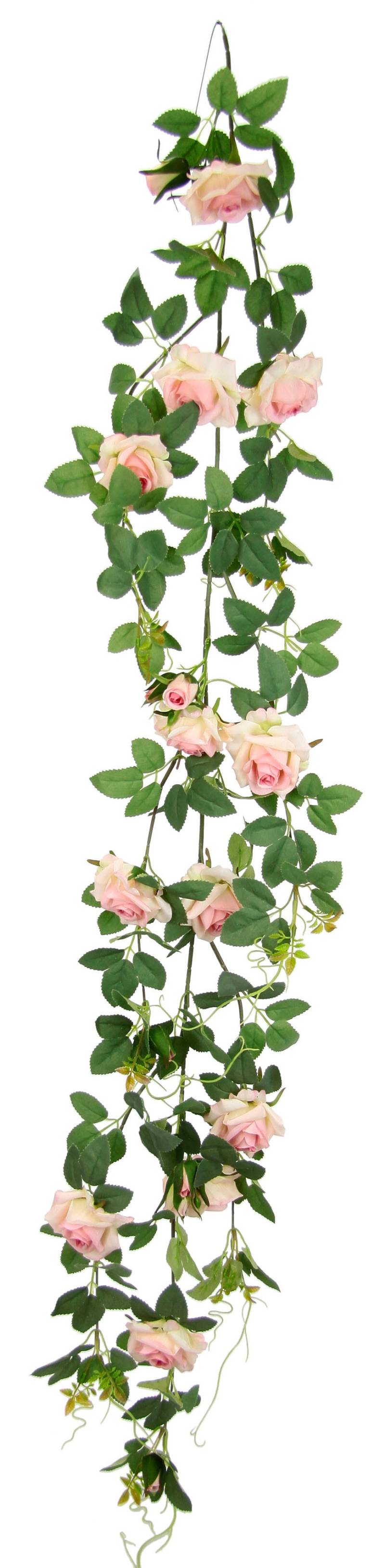 I.GE.A. Kunstblume »Rosenranke«, Künstlich Rosengirlande Kunstblumen hängend Hochzeit Weihnachten von I.GE.A.