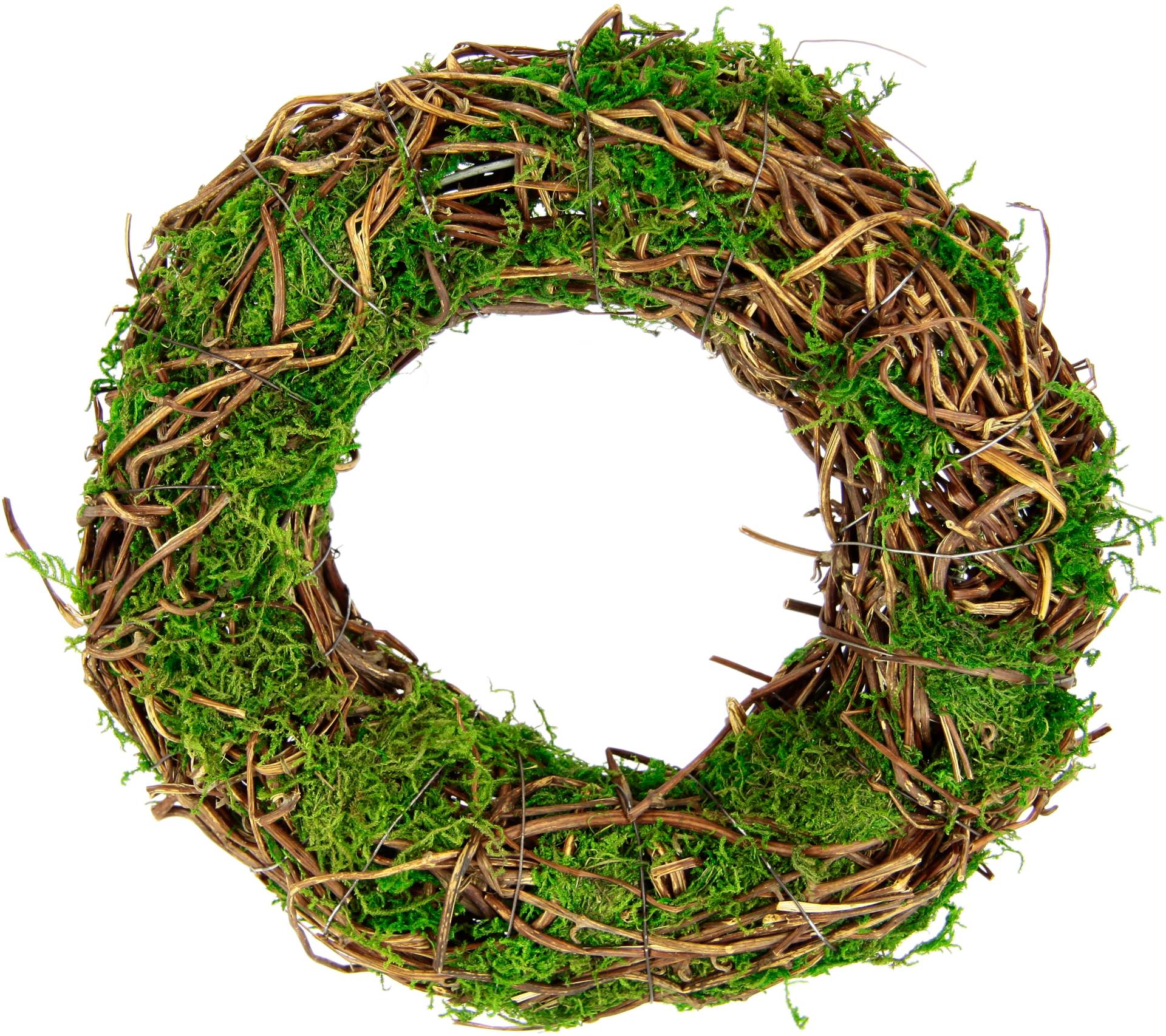 I.GE.A. Kunstkranz »Kranz aus Moos und Rattan Weidenkranz Blumenkranz Dekokranz«, Landhaus Kränze Rohling Tischdeko I.GE.A. Kunstkranz »Kranz aus Moos und Rattan Weidenkranz Blumenkranz Dekokranz«, Landhaus Kränze Rohling Tischdeko von I.GE.A.