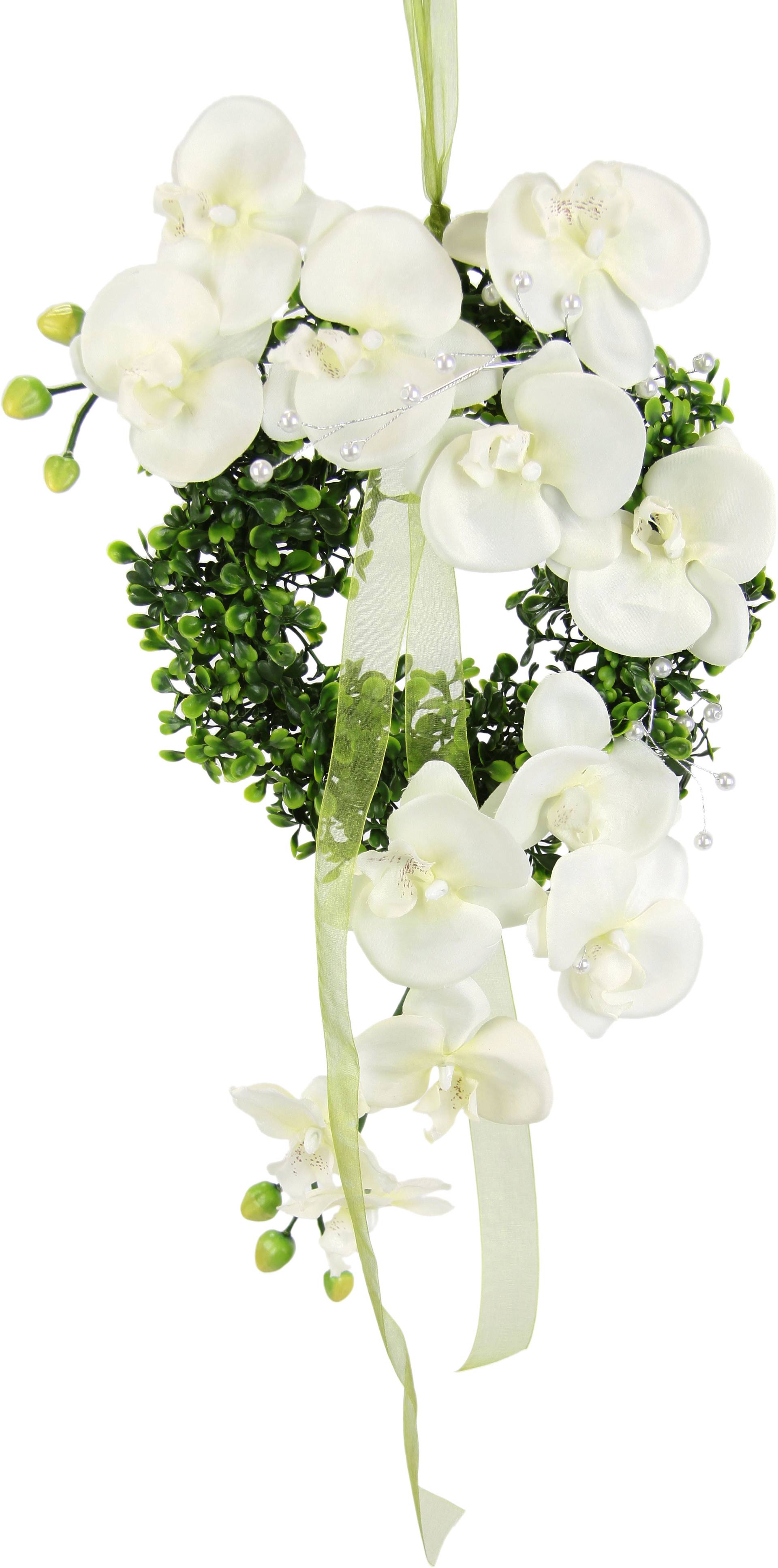 I.GE.A. Kunstkranz »Orchidee«, Buchskranz Festliche Dekoration Hochzeitsdeko Wanddeko I.GE.A. Kunstkranz »Orchidee«, Buchskranz Festliche Dekoration Hochzeitsdeko Wanddeko von I.GE.A.