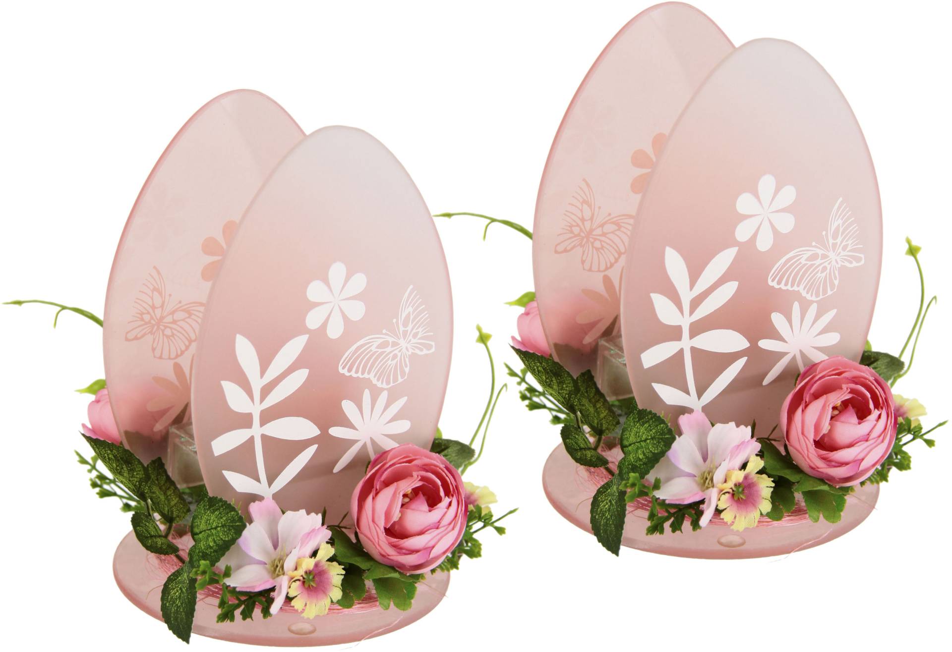 I.GE.A. Teelichthalter »Ei«, 2er Set Windlicht Osterhase Glas Holz Kerzenleuchter Frühlingskranz 3D I.GE.A. Teelichthalter »Ei«, 2er Set Windlicht Osterhase Glas Holz Kerzenleuchter Frühlingskranz 3D von I.GE.A.