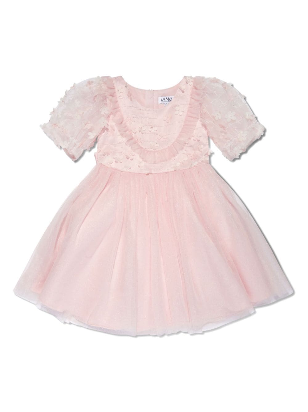 IAME floral-appliqué tulle dress - Pink von IAME