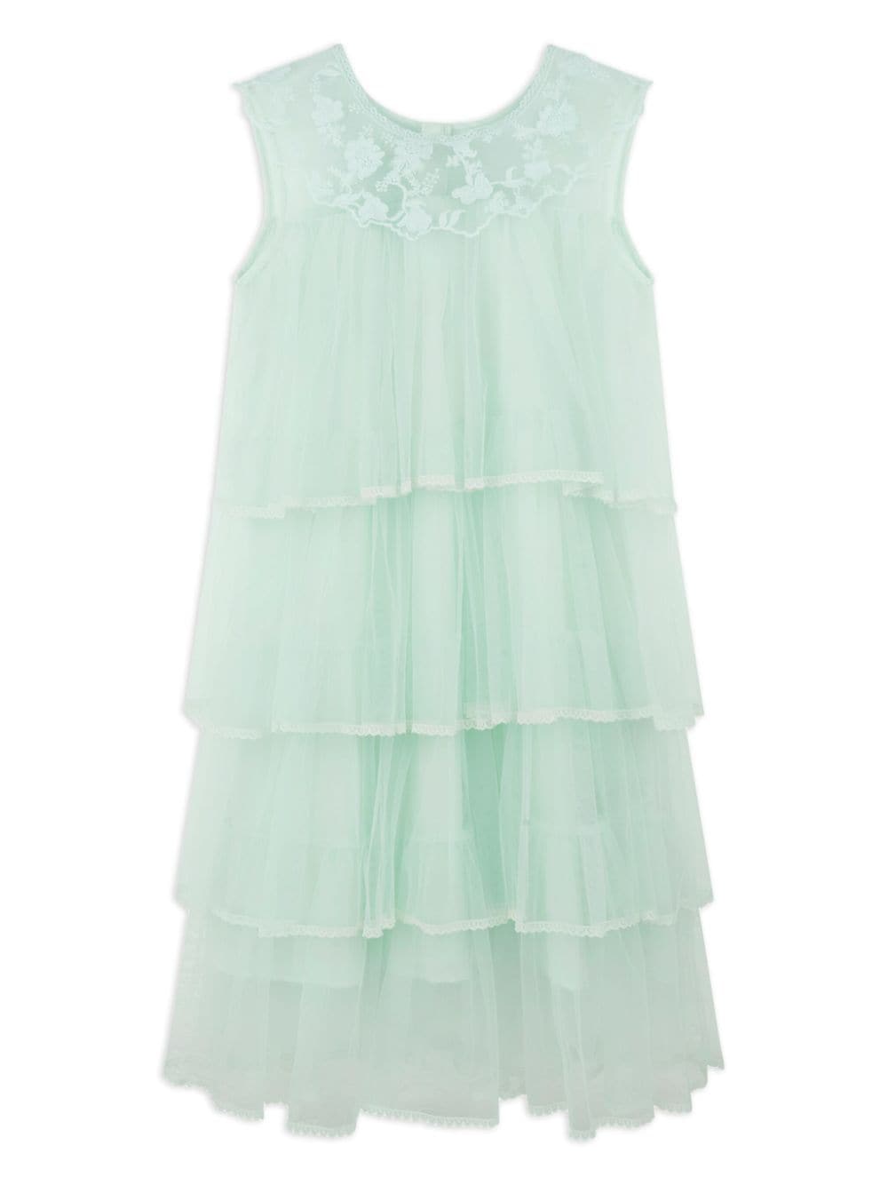 IAME tiered tulle dress - Green von IAME