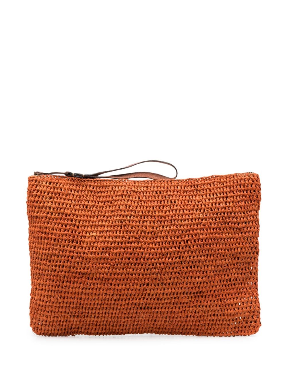 IBELIV Ampy woven-raffia makeup bag - Orange von IBELIV