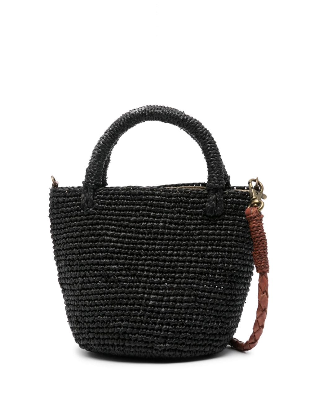 IBELIV Garana raffia mini bag - Black von IBELIV