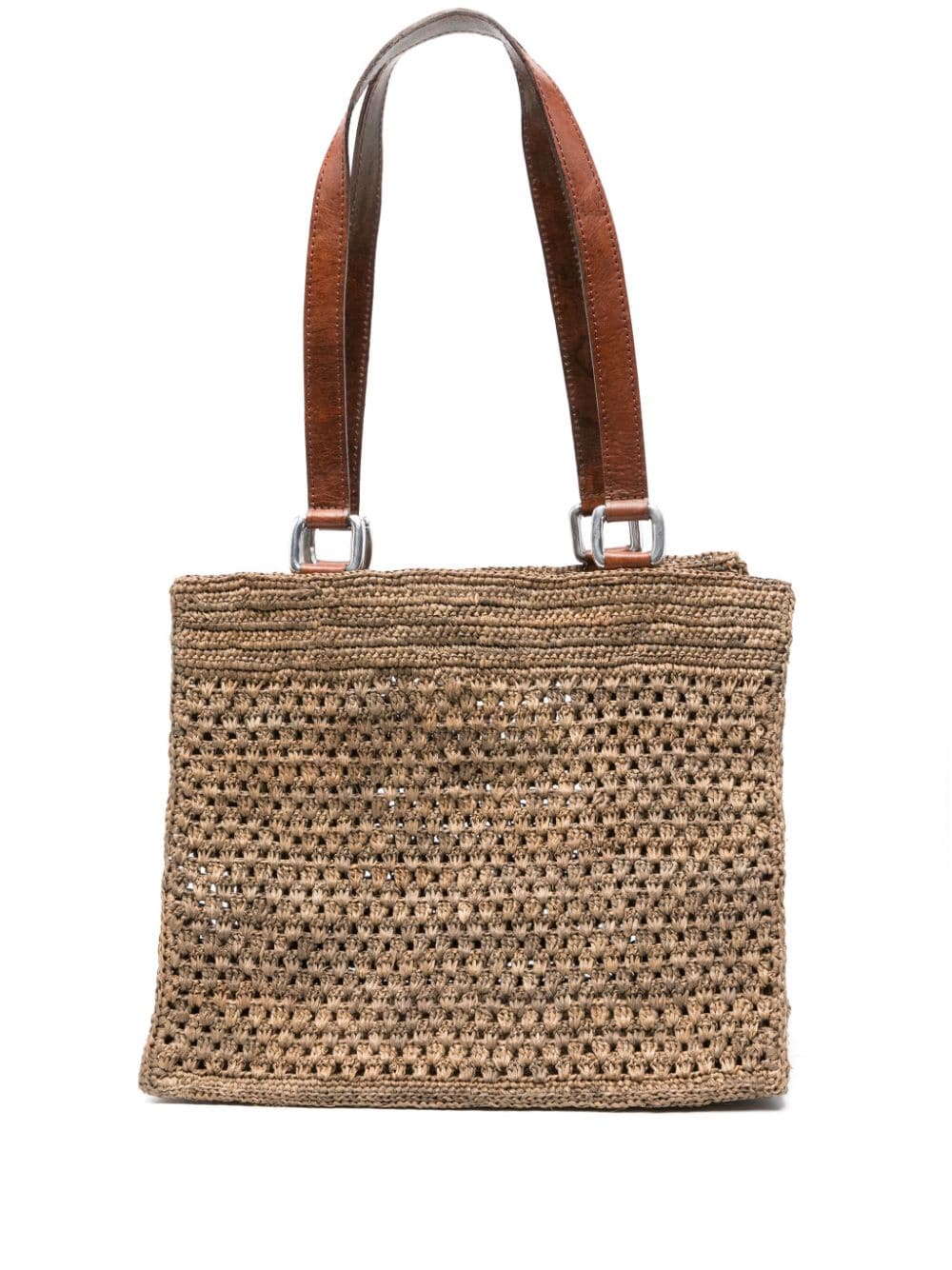 IBELIV Irina raffia beach bag - Brown von IBELIV