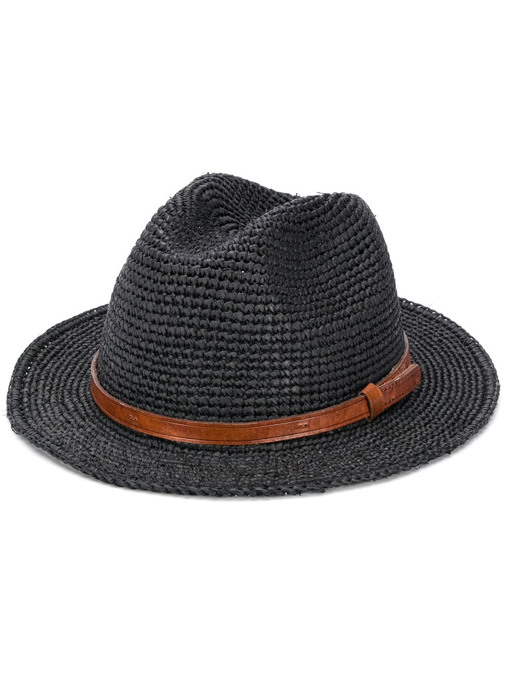 IBELIV Lubeman raffia trilby hat - Black von IBELIV