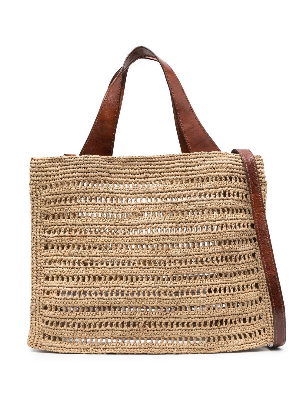 IBELIV Nosy raffia tote bag - Neutrals von IBELIV