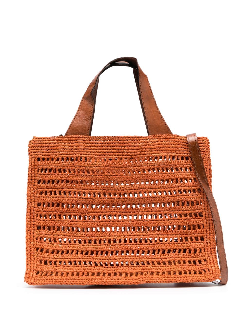 IBELIV Nosy raffia tote bag - Orange von IBELIV