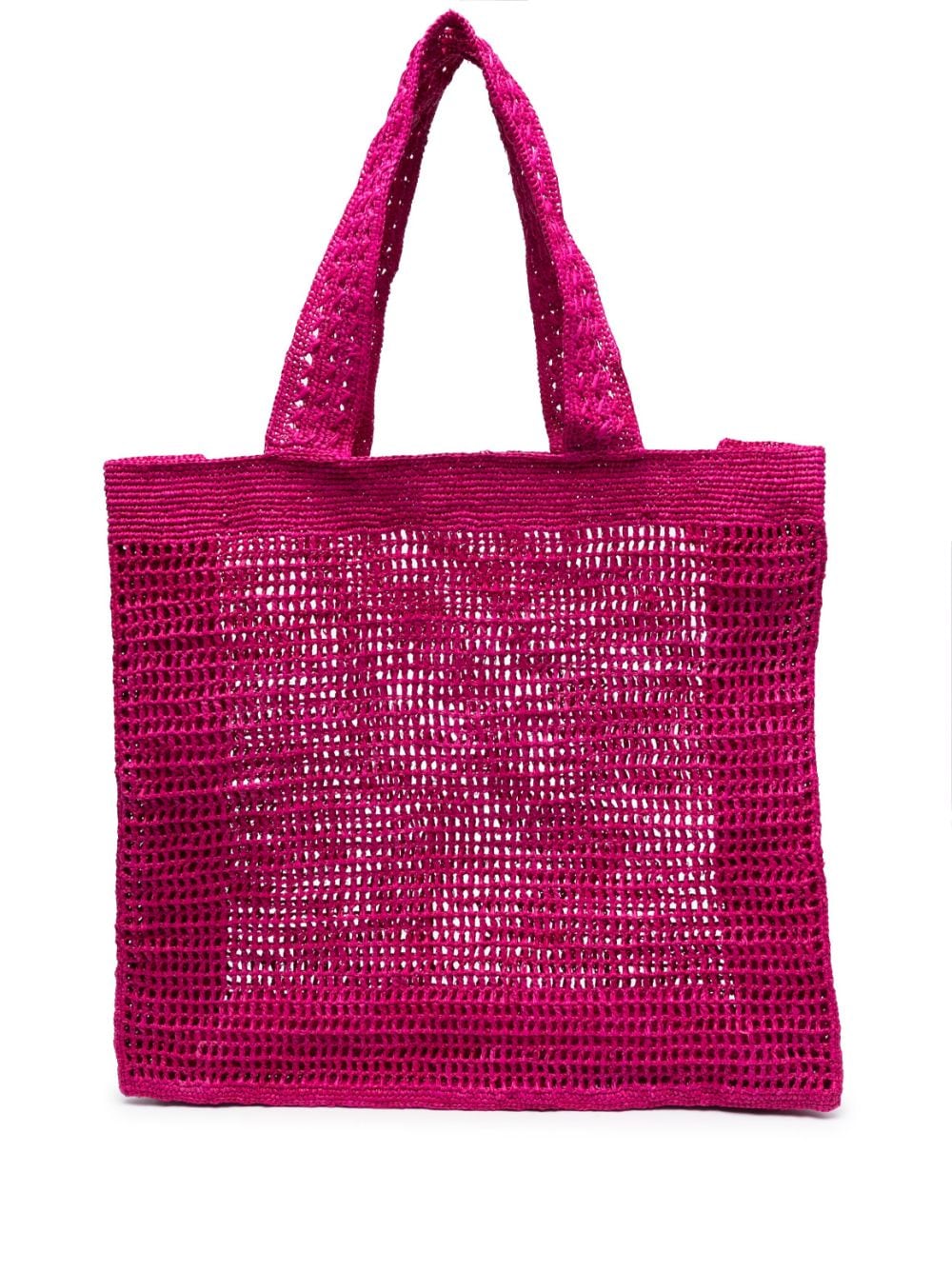 IBELIV crochet raffia tote bag - Pink von IBELIV