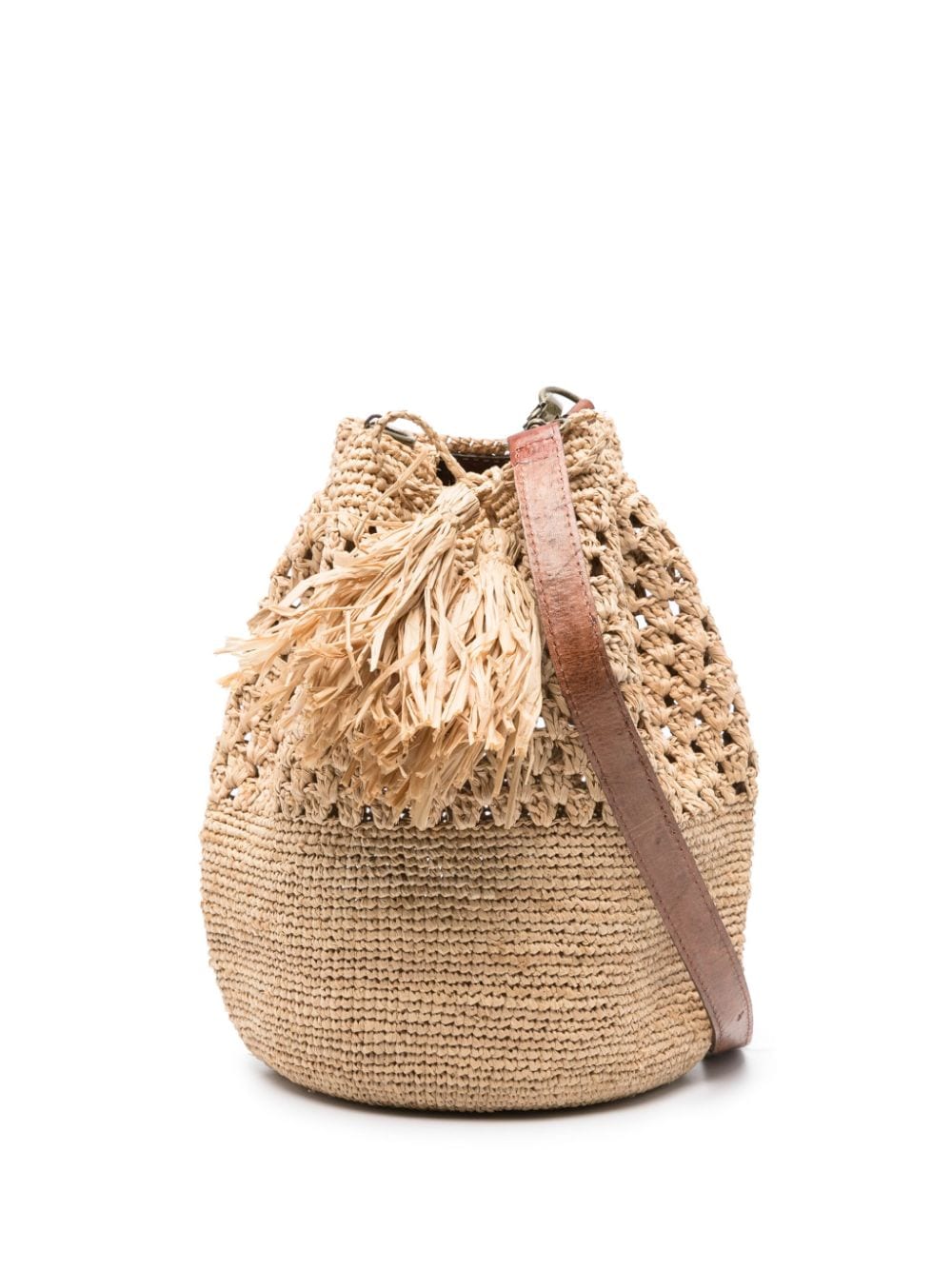 IBELIV raffia cross body bag - Neutrals von IBELIV