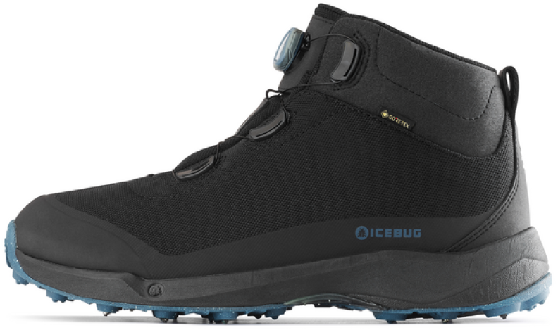 ICEBUG STAVRE M Boa BUGrip gtx Winterschuh - black/petroleum (Grösse: 42) von ICEBUG