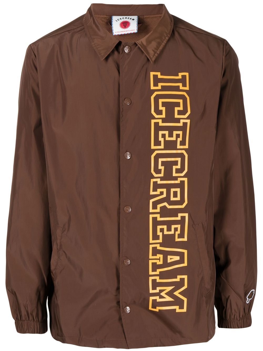 ICECREAM logo-print shirt jacket - Brown von ICECREAM