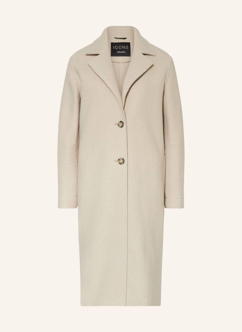 Icons Cinzia Rocca Wollmantel beige von ICONS CINZIA ROCCA