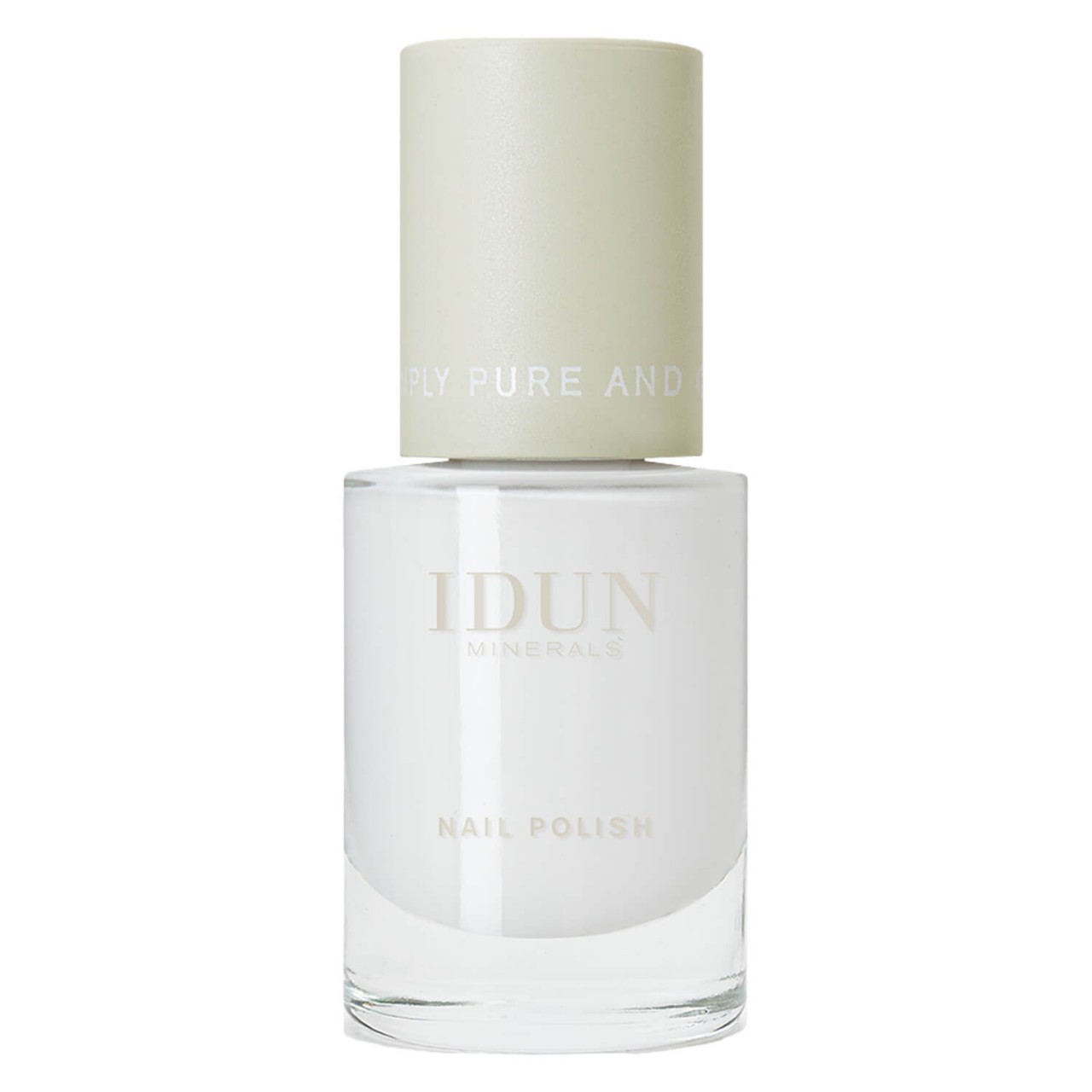 IDUN Nails - Nail Polish Månsten Classic White von IDUN MINERALS